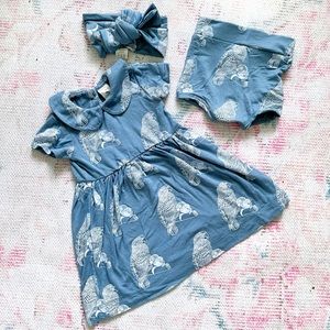 SOLD ❌ Kate Quinn Bamboo Parrot Dress Set